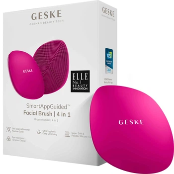 Щетка для лица GESKE Facial Brush 4 в 1 Темно-розовый