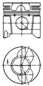 Поршня KOLBENSCHMIDT 99879620 Citroen Xsara, C5, Jumpy, Jumper, Berlingo; Fiat Scudo, Ducato; Peugeot Expert, 307, Partner, Boxer, 406, 306, 207; Suzuki Grand Vitara 0628K7
