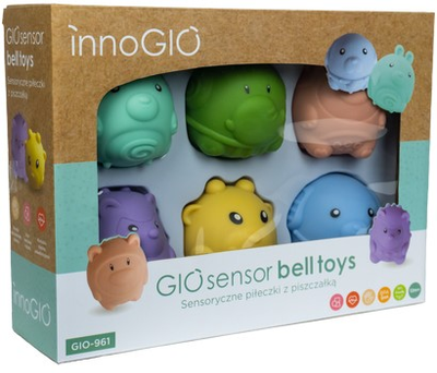 Zabawka dla dzieci InnoGIO GIO Sensor Sensory Balls in Different Shapes GIO-961 (5904405021101)