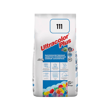 Фуга для швів Mapei Ultracolor Plus 111 сріблясто-сірий 2кг