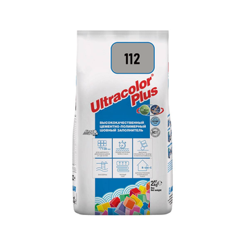 Фуга для швів Mapei Ultracolor Plus 112 сірий 2кг