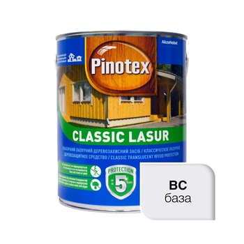 Лазурь для дерева Pinotex Classic бесцветная 1л