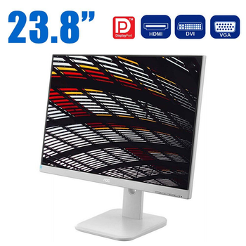 Монитор AOC 24P1 / 23.8" (1920x1080) IPS / VGA, DVI, DisplayPort, HDMI, USB / Встроенные колонки 2x 2W б/у