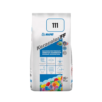Цементна фуга Mapei Keracolor FF 111 сріблясто-сірий 2кг
