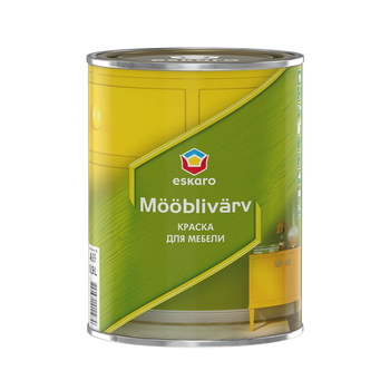 Акриловая эмаль для мебели Eskaro Mooblivarv полуматовая 0.9л