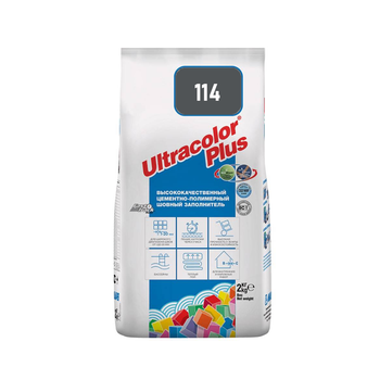 Затирка для швов Mapei Ultracolor Plus 114 антрацит 2кг