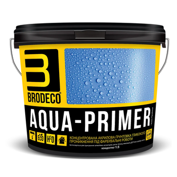 Грунт-концентрат глибокого проникнення Brodeco Aqua-Primer 1:5 3л