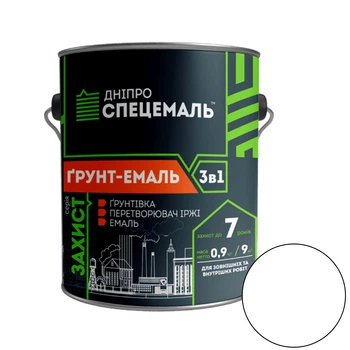 Грунт-емаль 3 в 1 DSE біла 2.5кг