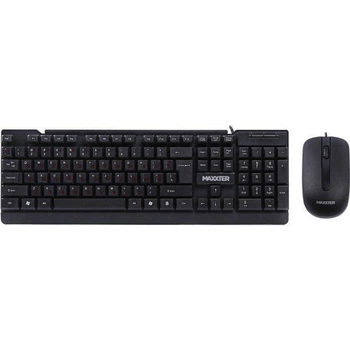 Комплект Maxxter KMS-CM-01-UA (клавіатура+миша) Black, USB