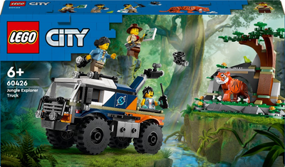 Конструктор LEGO City Игрушечный внедорожник для исследования джунглей 314 детали (60426)