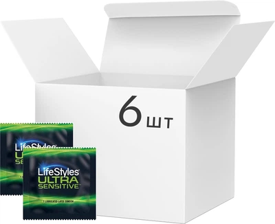 Презервативи LifeStyles Ultra Sensitive Ультратонкі 6 шт (ROZ6400230484)