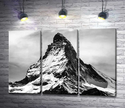 Модульная картина Гострий засніжений шпиль гори Матергорн (Matterhorn) 60x41 см Модуль №2 (000266)