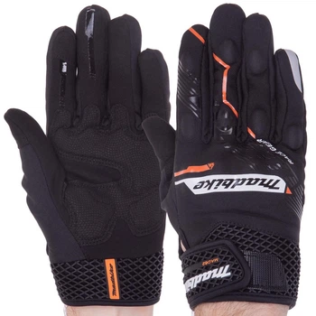 Мотоперчатки MADBIKE MAD-62 L Черный/Оранжевый