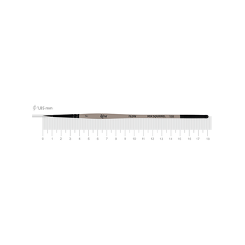Кисть белка микс круглая Rosa Flow 138 № 2 короткая ручка (4213802)