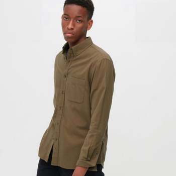 Сорочка Uniqlo розмір М коричнева (450267)