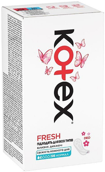 Щоденні гігієнічні прокладки, 56 шт - Kotex Deo Normal 56шт (792863-22570)