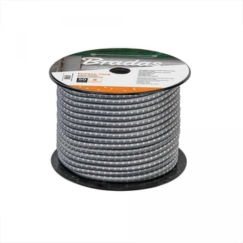 Шнур еластичний гумовий 0,8см x 50м сірий BUNGEE CORD HOOK Bradas