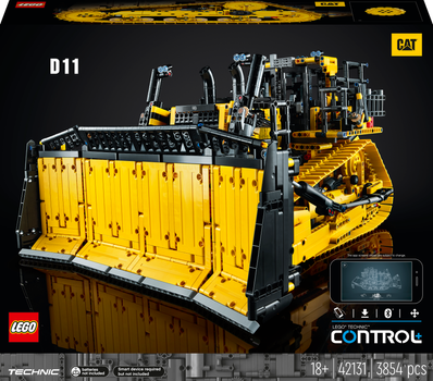 Konstruktor LEGO Technic Bulldozer Cat D11 na panelu sterowania 3854 czesci (42131) (955555900436922) - Outlet