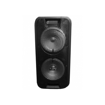 Портативная колонка ZPX с микрофоном USB/Bluetooth/FM/LED/TWS Мощность 150W + пульт Д/У, черная (ZX-7775)