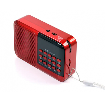 Радиоприемник карманный аккумуляторный BBK Мощность 3 Вт, MP3 USB+TF card, цифровой дисплей, красный (S61/ 8205)