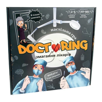Настільна гра "Doctoring - змагання лікарів", українська мова, 30916