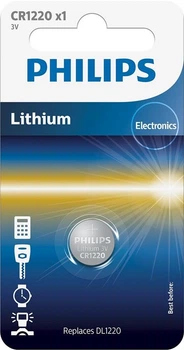 Philips Батарейка літієва CR1220 блістер, 1 шт