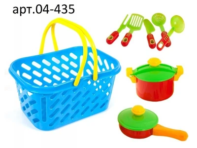 Посуда детская в корзинке Kinderway (04-435)