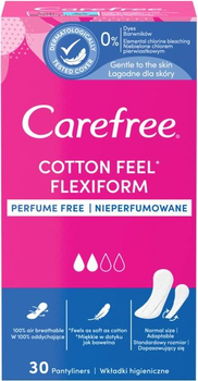 Щоденні гігієнічні прокладки Carefree Flexi Form 30 шт (3574661565033)