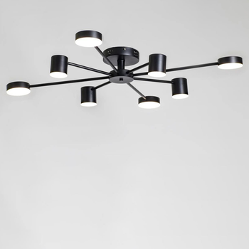 Люстра потолочная светодиодная LED Light House SY-18898/8 BK 1000*130 96W черный