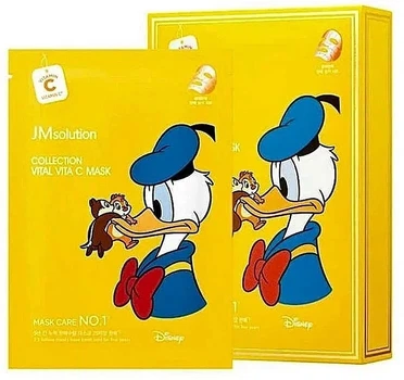 Тканевая маска для лица с витамином С - JMSolution Disney Collection Vital Vita C Mask 30ml (1345277-8942093)