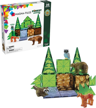 Klocki magnetyczne Magna-Tiles Forest Animals 25 elementów (0850025176101)