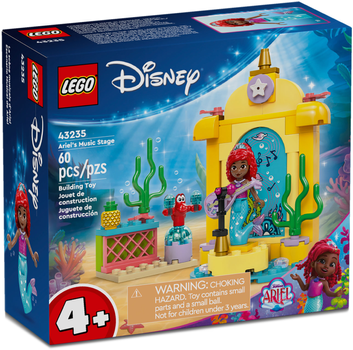 Zestaw klocków LEGO Disney Princess Scena muzyczna Arielki 60 elementów (43235)