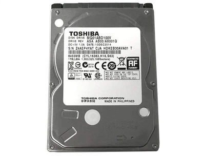 Накопичувач HDD 2.5" SATA 1.0TB Toshiba 5400 rpm 8MB (MQ01ABD100V) Refurbished 109 г 22912