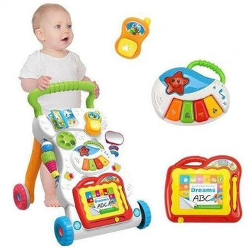 Каталка-ходунки, игровой центр, музыка, свет Limo Toy (HE0801)