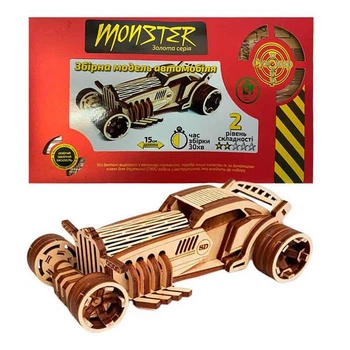 Конструктор Декор 3D Автомобіль Monster, Золота серія, (421016)