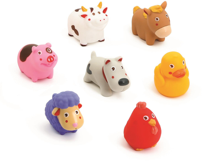 Набір іграшок для купання Ludi Farm Animals 7 шт (3550833400654)