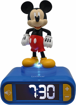 Lampka nocna-budzik Lexibook Nightlight Alarm Clock With Sounds Mickey (3380743101088)