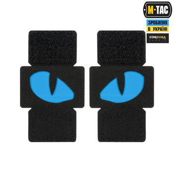 Нашивка Tiger M-Tac Laser Eyes Cut Black/Blue/GID (пара)