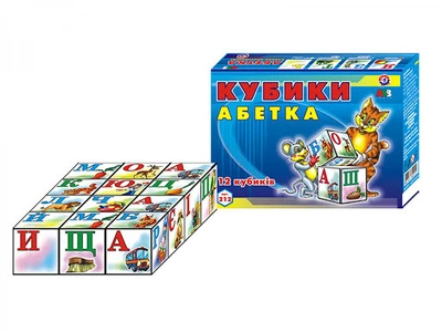 Кубики Технок "Абетка" укр.(212)