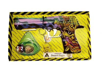 Резинкострел игрушечный Декор DESERT EAGLE OROCHI (упаковка BOX), в коробке 23*17см, (DE-O)