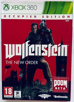 Wolfenstein The New Order Occupied Edition + картонний футляр, Б/В, російські субтитри - диск для Xbox 360
