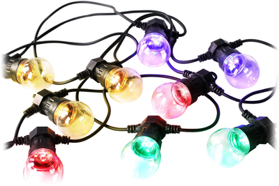 Світлодіодна гірлянда Platinet Outdoor LED Transparent Multicolor Light 10 Bulbs IP44 (POLCT10Z)