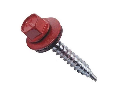 Саморіз даховий FASTENERS HOUSE 4,8 х 19 Винно-червоний 50шт/уп. зі свердлом Економ КД SDSM (3005)