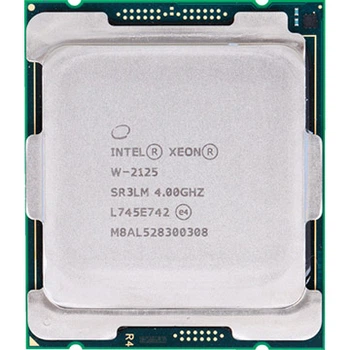 Процессор s2066 Intel Xeon W-2125, 4-4,5 МГц, 4-8 core, Нет, 120W Б/У