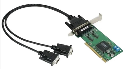 Контроллер Moxa RS-232 (COM, DB9) 2 канала, PCI Б/У