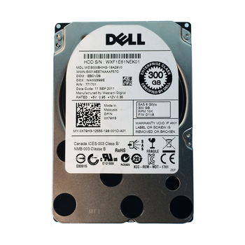 Жорсткий диск 300 ГБ Western Digital (для сервера, 2.5", 10000 об/хв, 32 МБ, SAS 2.0, WD3000BKHG- Б/В