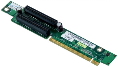Райзер PCI-e Dell 860 Riser, 1U, PCI-e x16 to 2 x PCI-e x8 (0RH477) Б/У