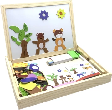 Дерев'яна іграшка Tree Toys Маленький фантазер із магнітною мозаїкою (MD 2083 B)