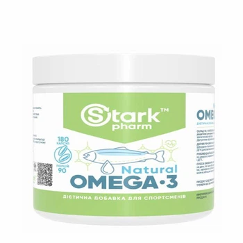 Омега 3 Stark Pharm Natural Omega-3 180 капсул жирні кислоти в упаковці (VMD-1206014)