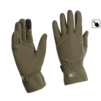 Перчатки демисезонные Soft Shell Olive M-Tac L